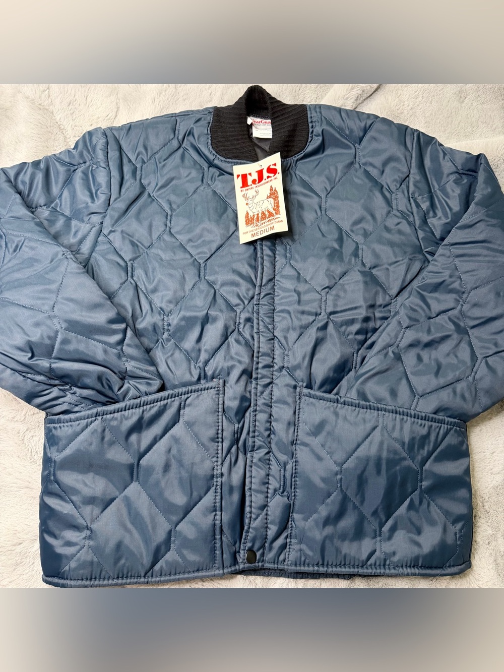 Vintage Rare 80s WearGuard Quilted Bomber Jacket M NWT Deadstock